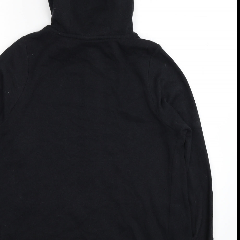 Nike Boys Black Cotton Full Zip Hoodie Size XL Zip - Size 156-166cm