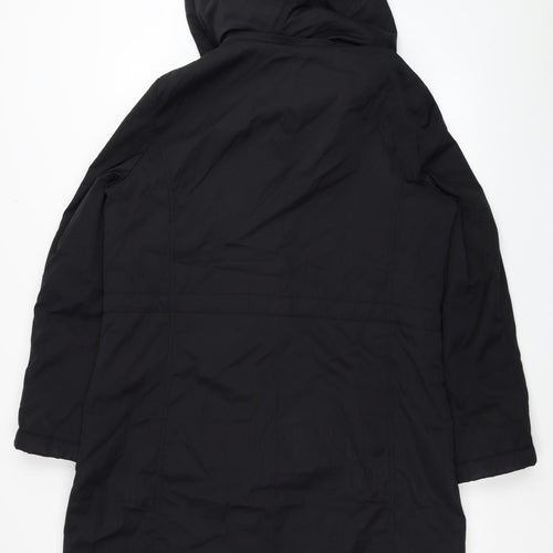Marks and Spencer Womens Black Trench Coat Coat Size M Zip