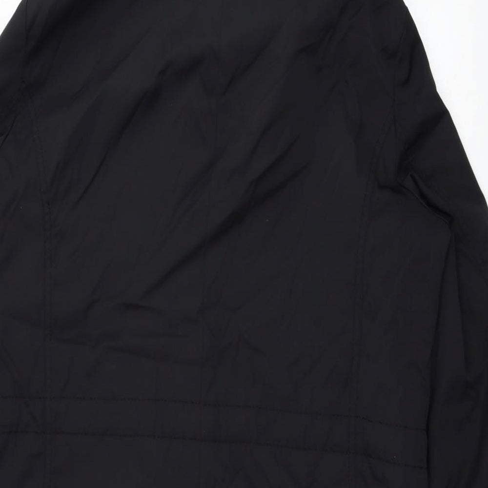 Marks and Spencer Womens Black Trench Coat Coat Size M Zip