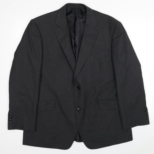 DEHA Villand Mens Grey Polyester Jacket Suit Jacket Size 44