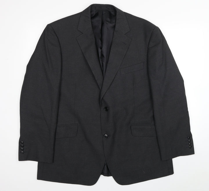 DEHA Villand Mens Grey Polyester Jacket Suit Jacket Size 44