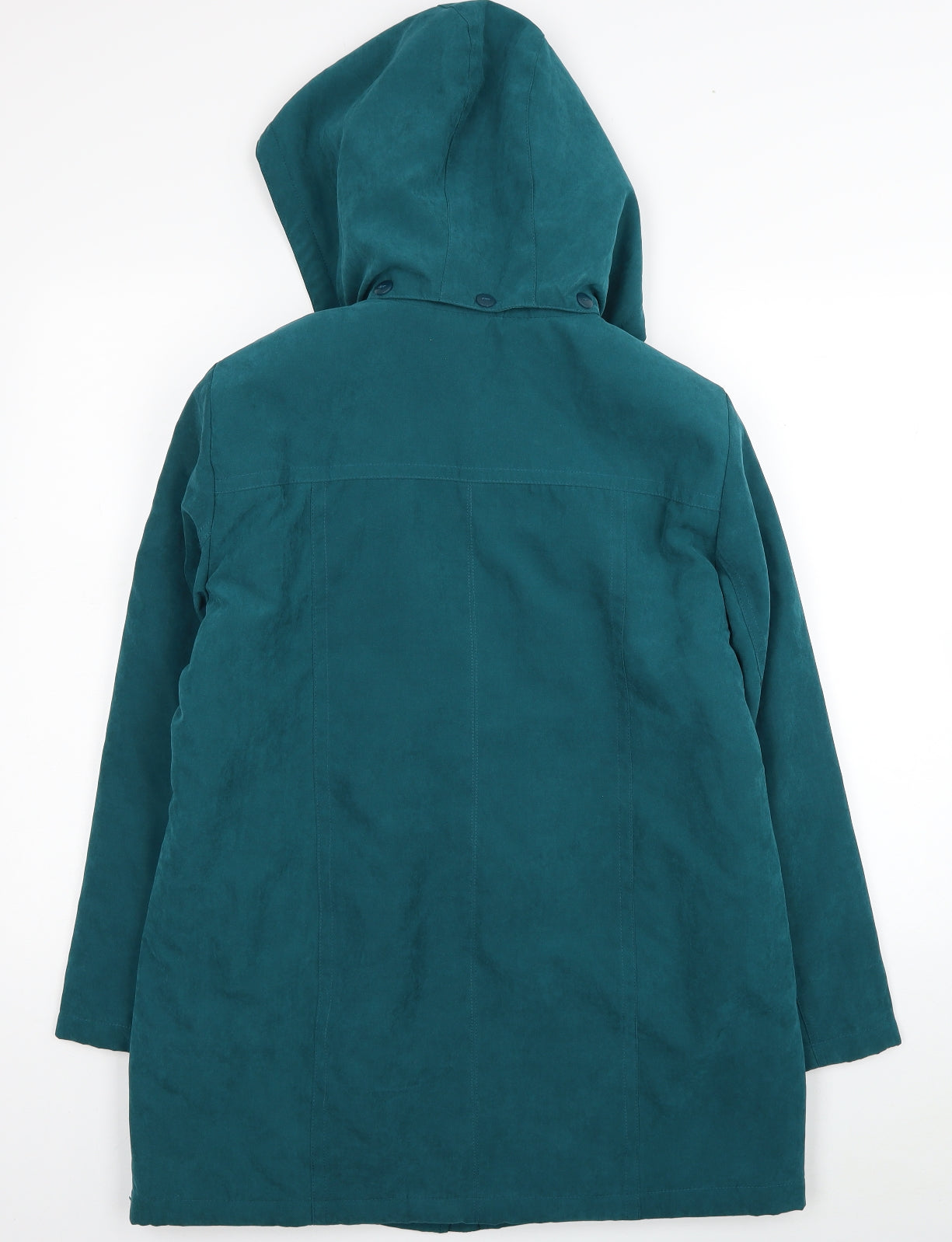 Anna Rose Womens Blue Trench Coat Coat Size S Zip
