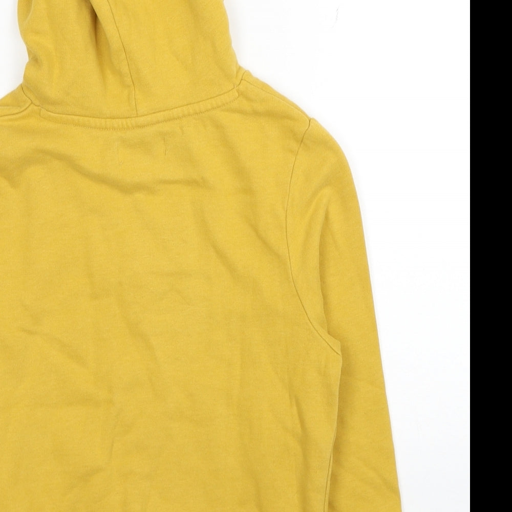 River Island Boys Yellow Cotton Pullover Hoodie Size 10 Years Pullover - No Worries