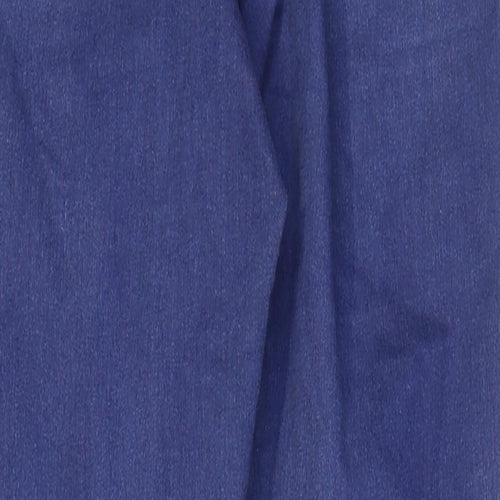 Topshop Womens Blue Cotton Skinny Jeans Size 28 in L26 in Regular Zip