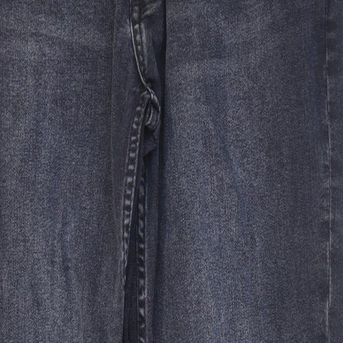 Primark Mens Blue Cotton Straight Jeans Size 32 in L30 in Regular Zip