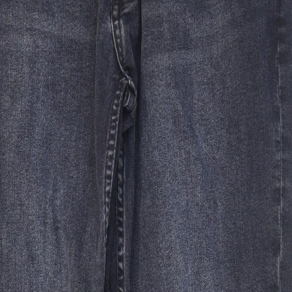 Primark Mens Blue Cotton Straight Jeans Size 32 in L30 in Regular Zip