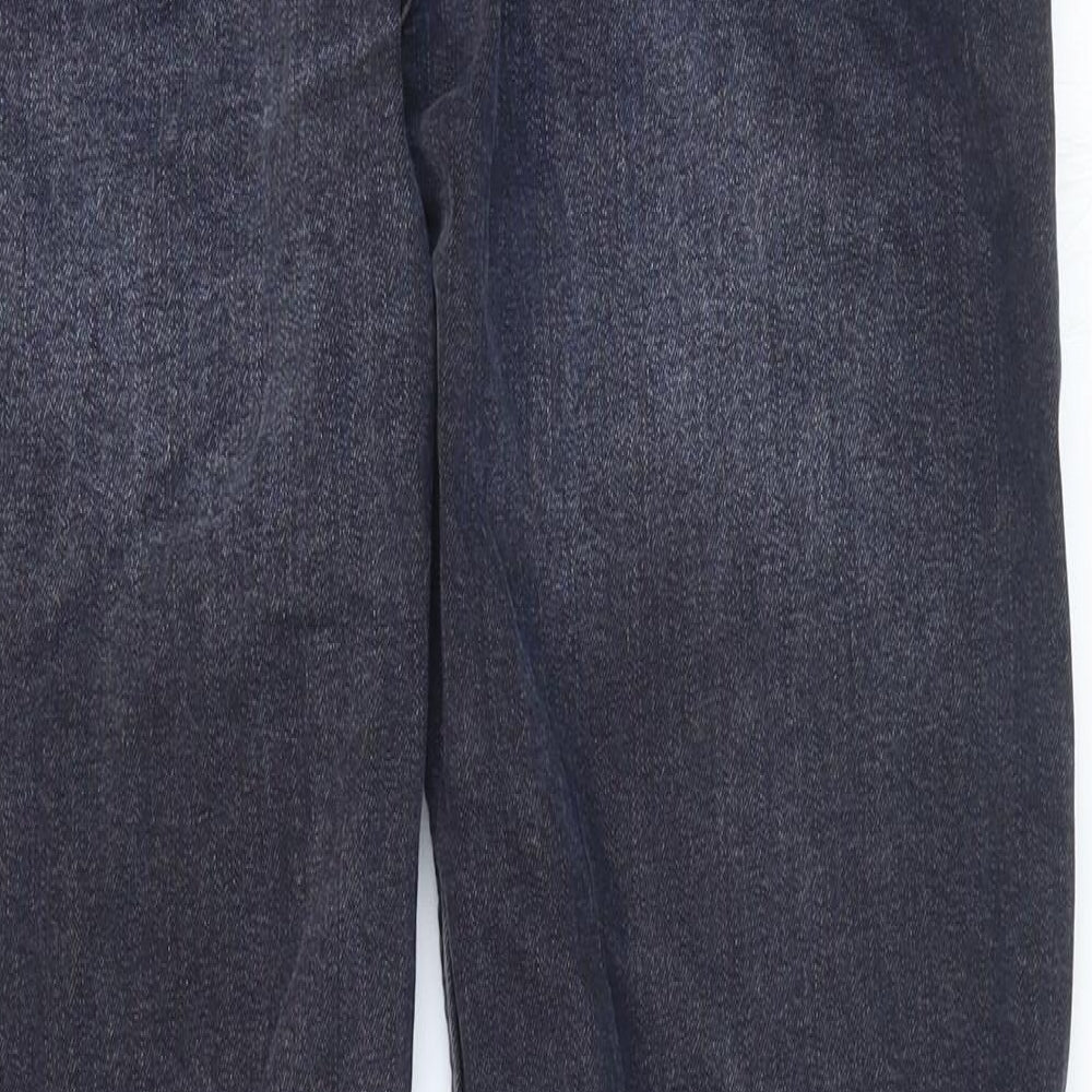 Primark Mens Blue Cotton Straight Jeans Size 32 in L30 in Regular Zip