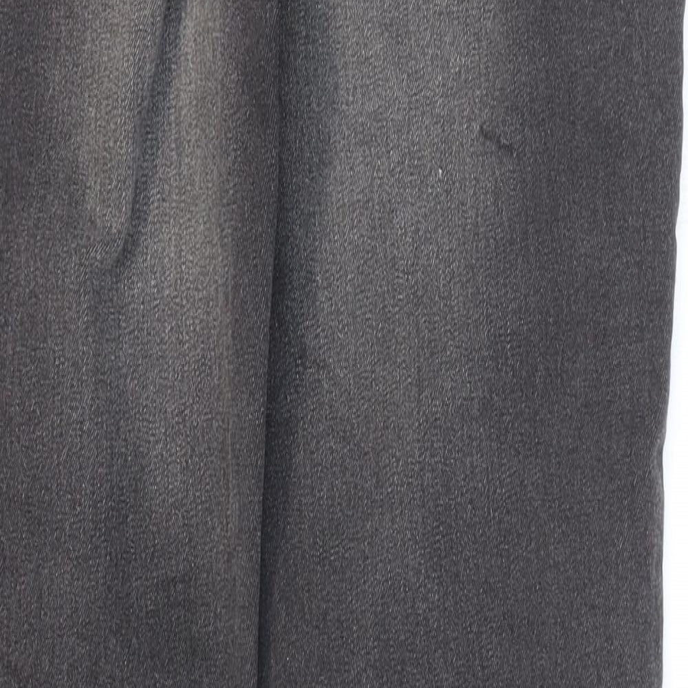 NEXT Womens Black Cotton Skinny Jeans Size 8 L27 in Regular Zip