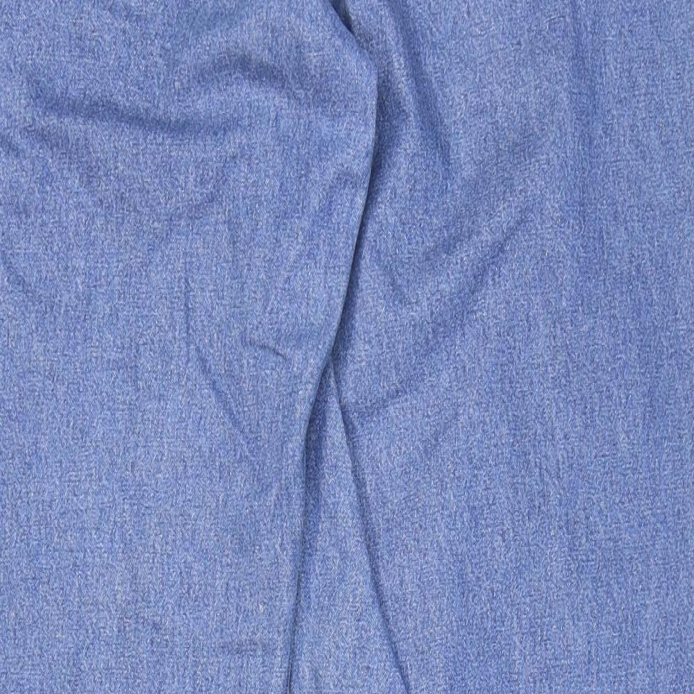 George Womens Blue Cotton Bootcut Jeans Size 14 L29 in Regular Zip