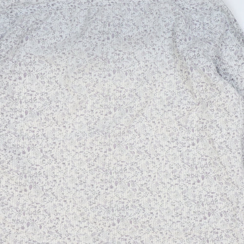 White Stuff Mens Multicoloured Floral Cotton Button-Up Size L Collared Button
