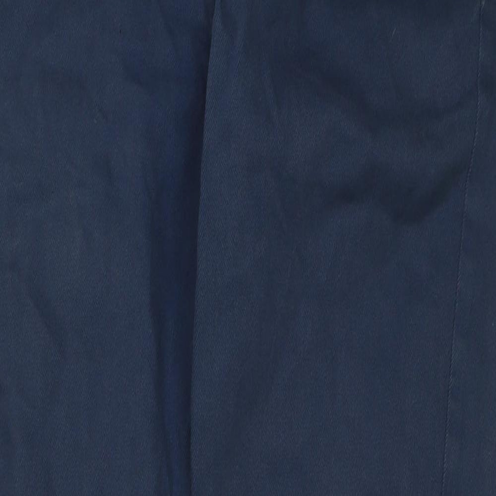 Billabong Mens Blue Cotton Trousers Size 30 in L32 in Regular Button