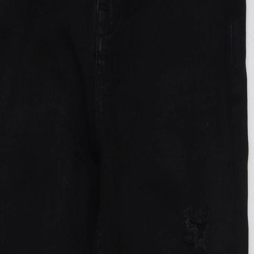 New Look Womens Black Cotton Skinny Jeans Size 8 L25 in Regular Button