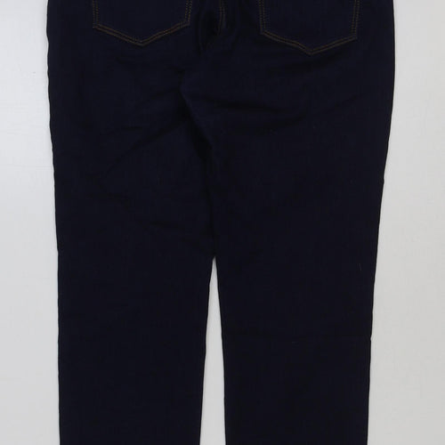 Christian Berg Womens Blue Cotton Skinny Jeans Size 14 L27 in Regular Button