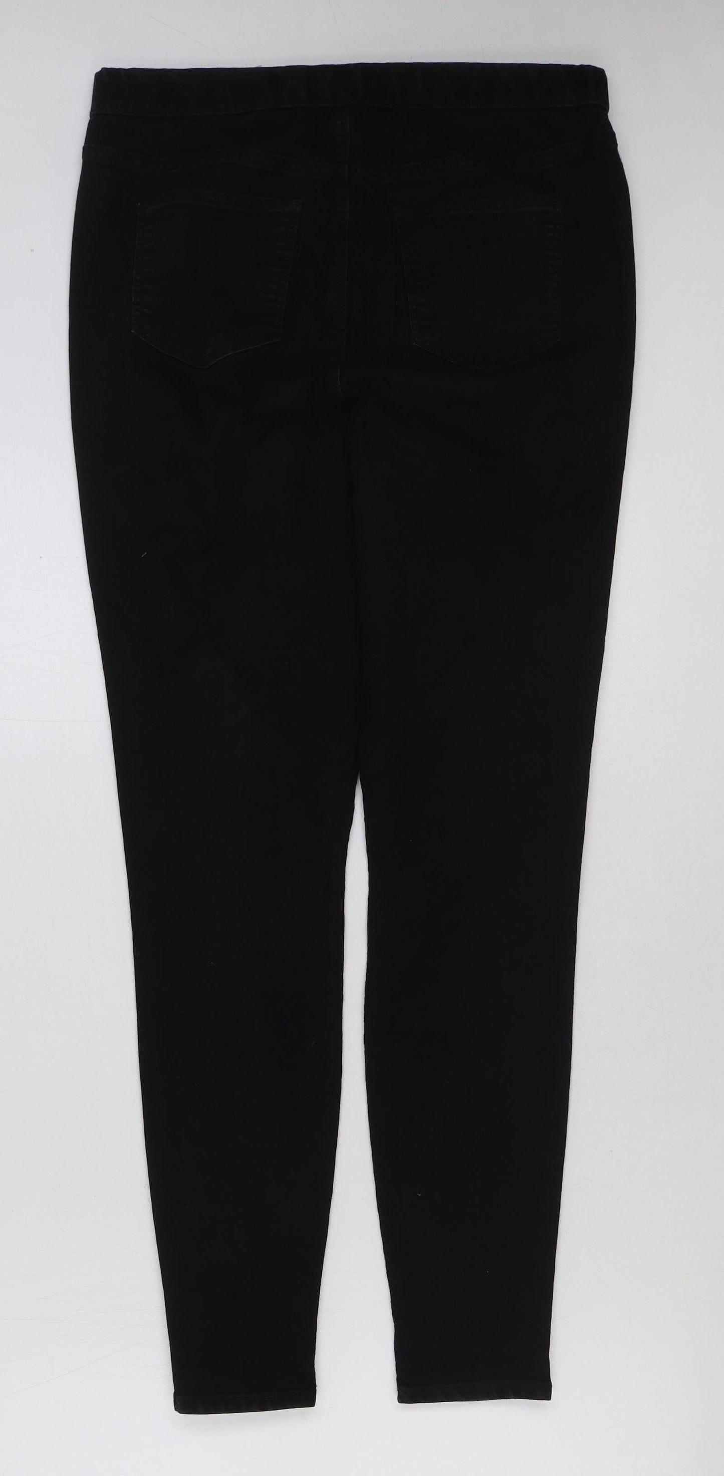 Denim 24/7 Womens Black Cotton Jegging Jeans Size 12 L30 in Regular