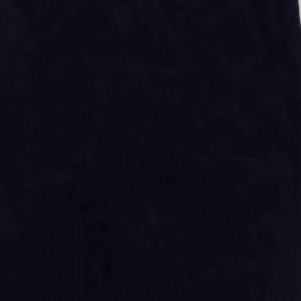 Edinburgh Woollen Mill Womens Blue Cotton Trousers Size 38 in L28 in Regular