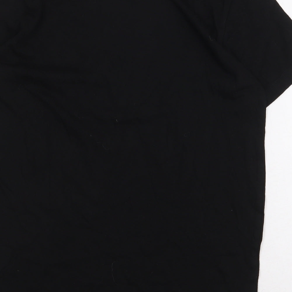Primark Boys Black 100% Cotton Basic T-Shirt Size 10-11 Years Round Neck Pullover - Beyond Cool