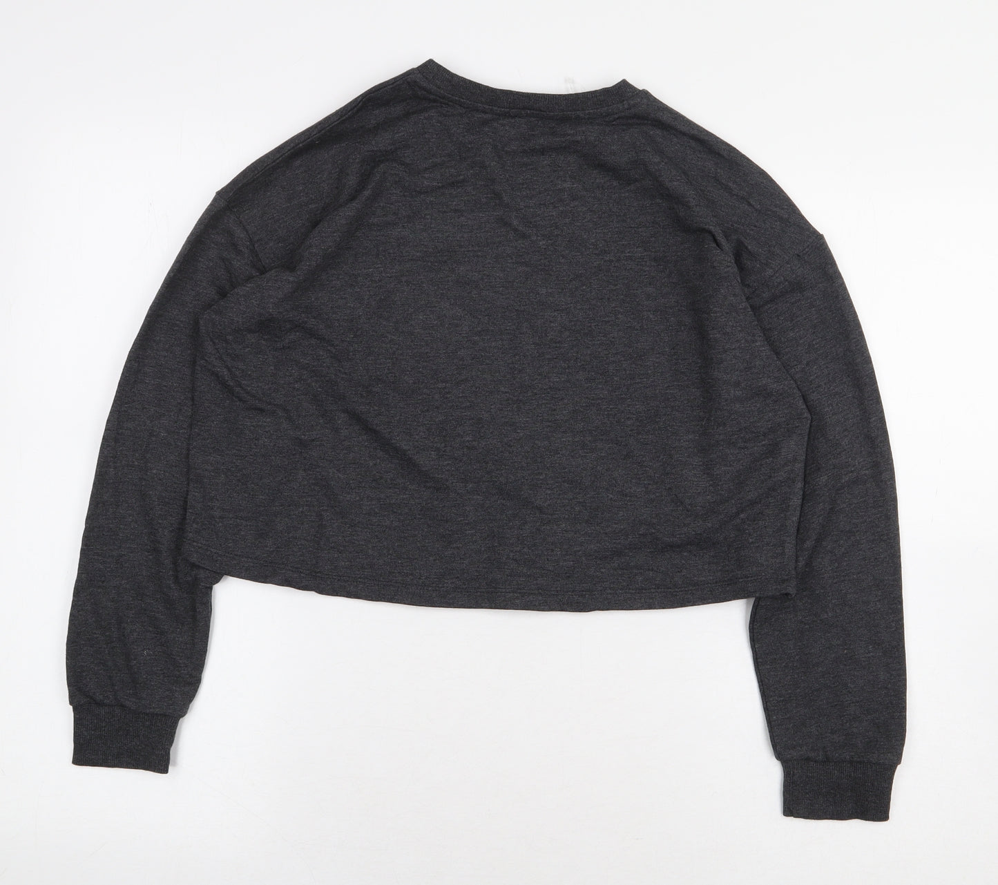 George Girls Grey Cotton Pullover Sweatshirt Size 11-12 Years Pullover - Butterfly