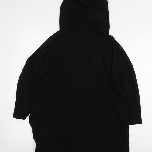 Cable & Gauge Womens Black Viscose Pullover Hoodie Size M Pullover