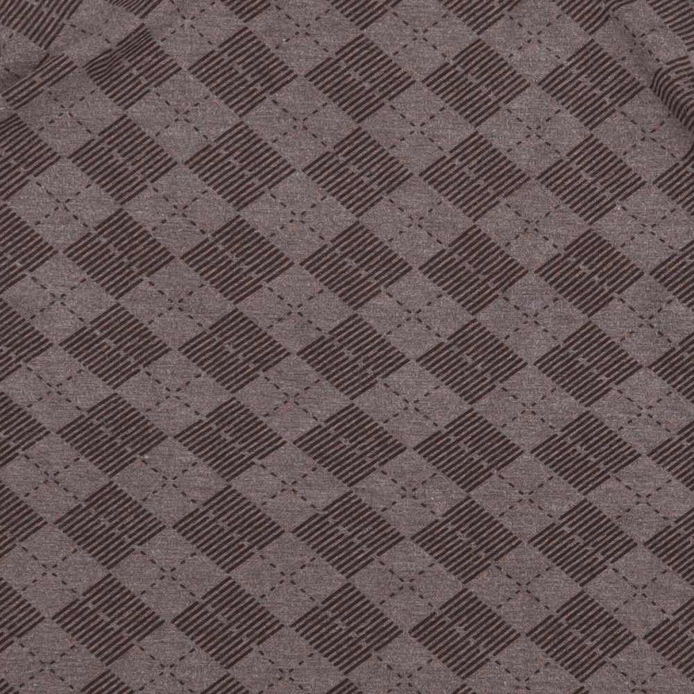 Alexara Womens Brown Geometric Polyester Pullover Sweatshirt Size 18 Pullover