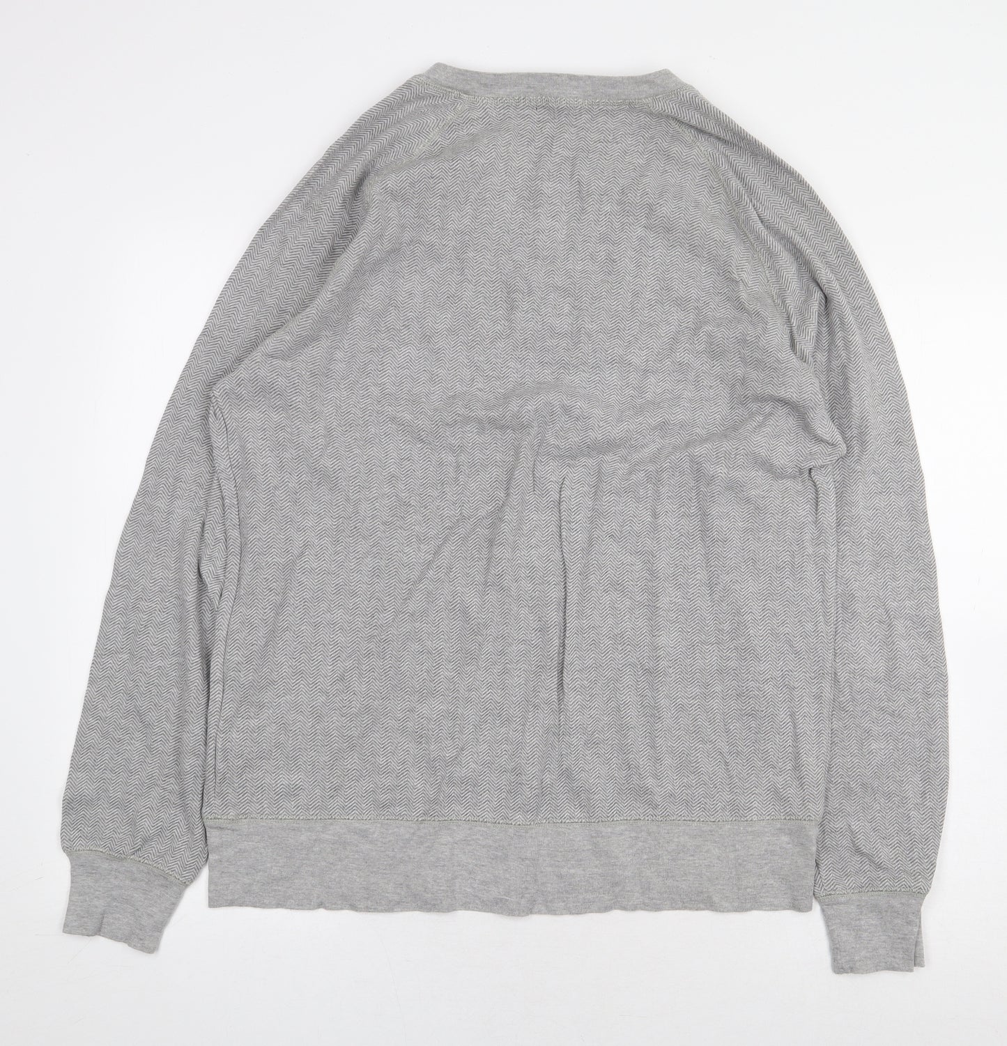 Gap Mens Grey Cotton Pullover Sweatshirt Size L