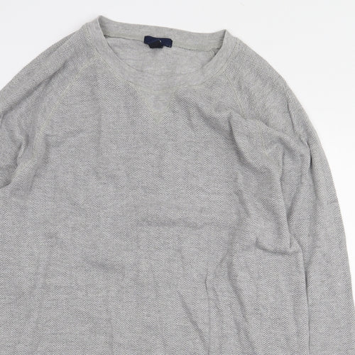 Gap Mens Grey Cotton Pullover Sweatshirt Size L
