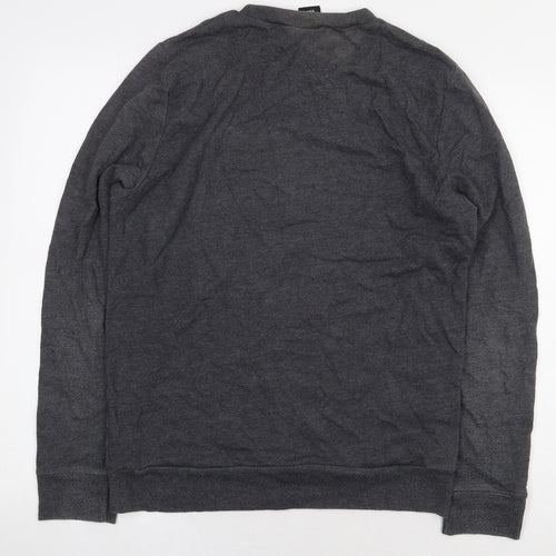 Topman Mens Grey Cotton Pullover Sweatshirt Size S - Mickey Mouse
