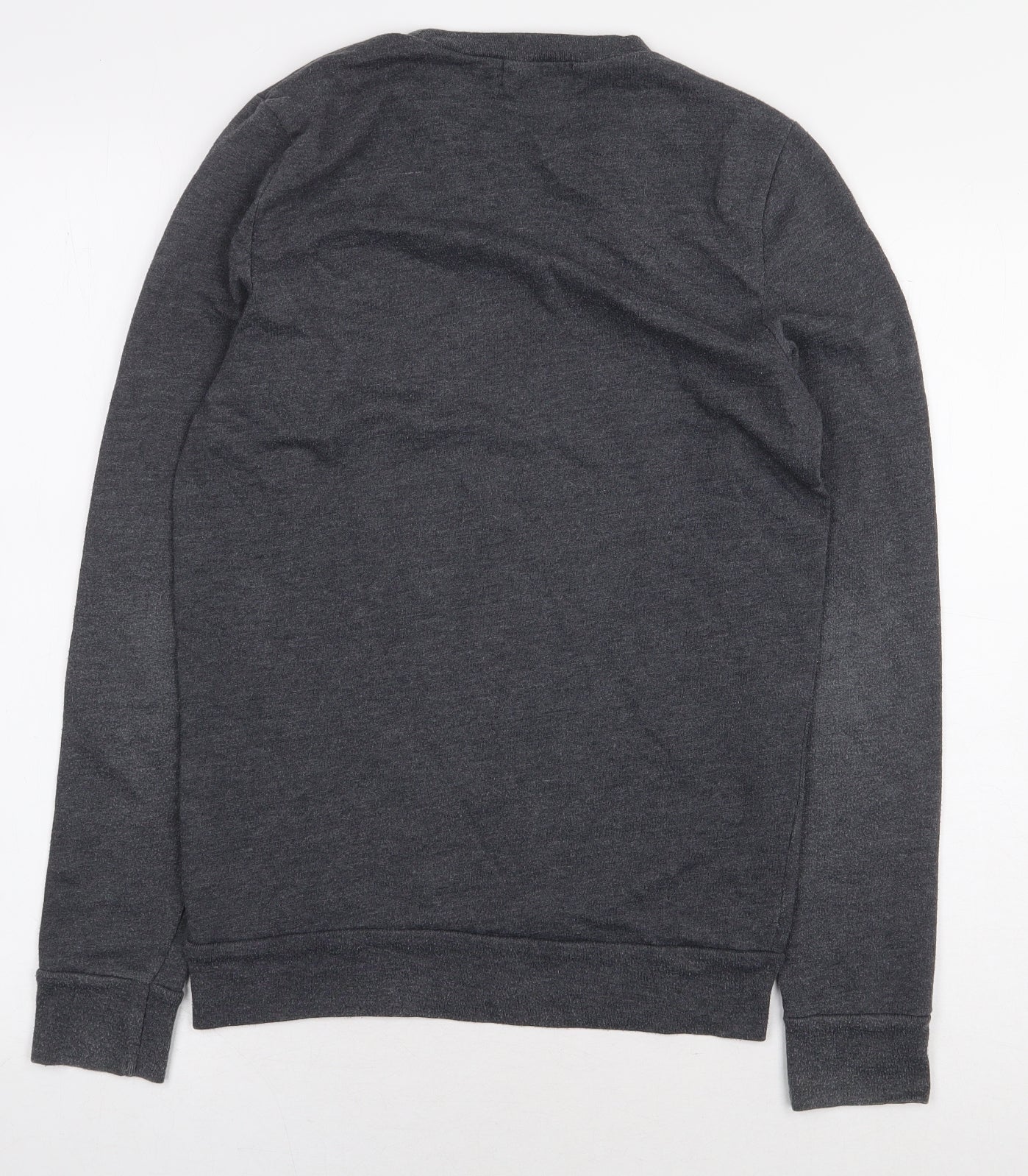Topman Mens Grey Polyester Pullover Sweatshirt Size XS - Music Size XXS,