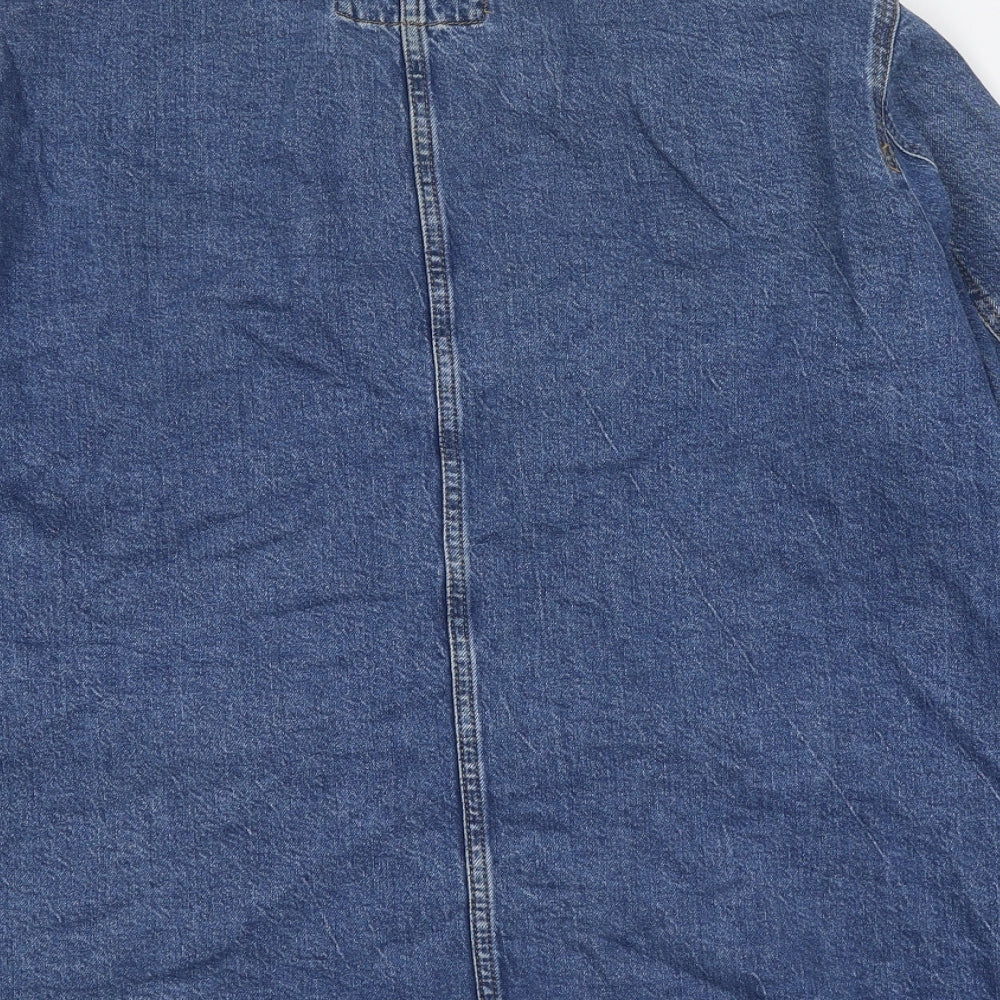 Marks and Spencer Womens Blue Jacket Size 18 Button