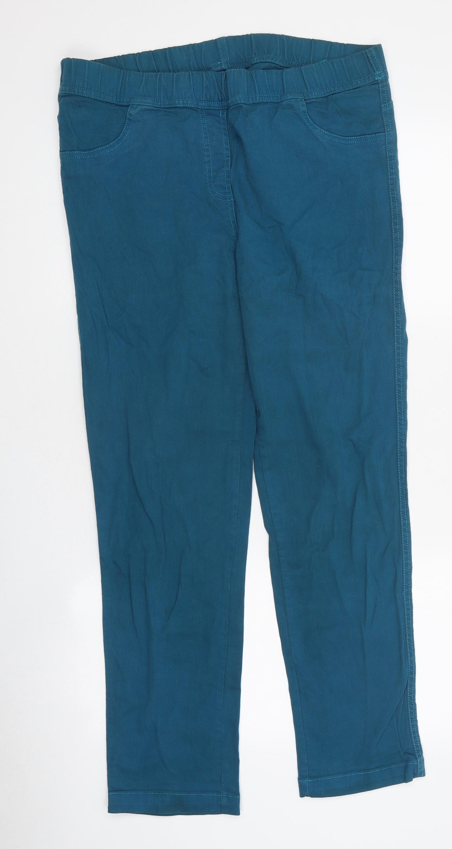 Preworn Womens Blue 100% Cotton Jegging Jeans Size 12 L29 in Regular
