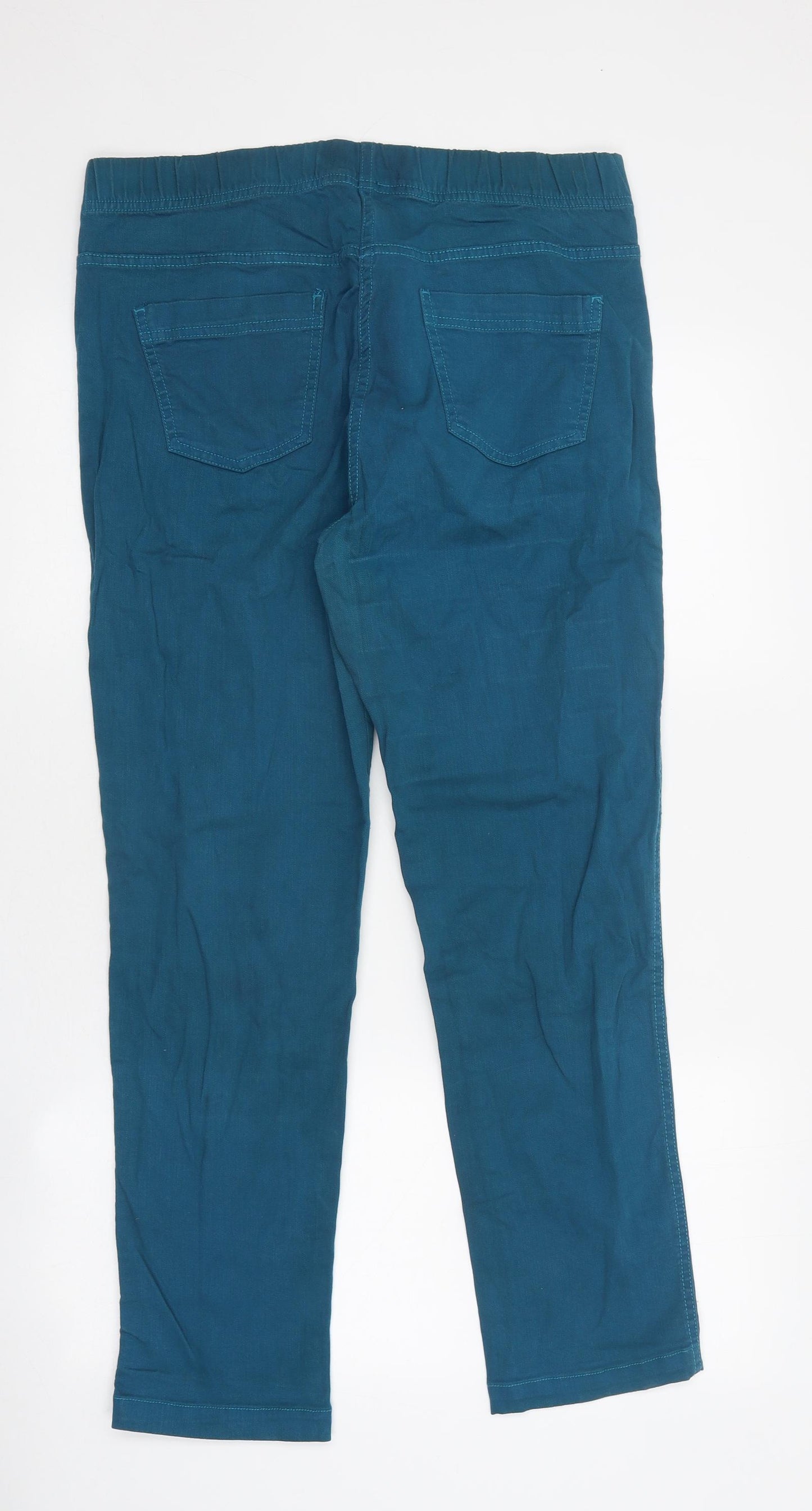 Preworn Womens Blue 100% Cotton Jegging Jeans Size 12 L29 in Regular