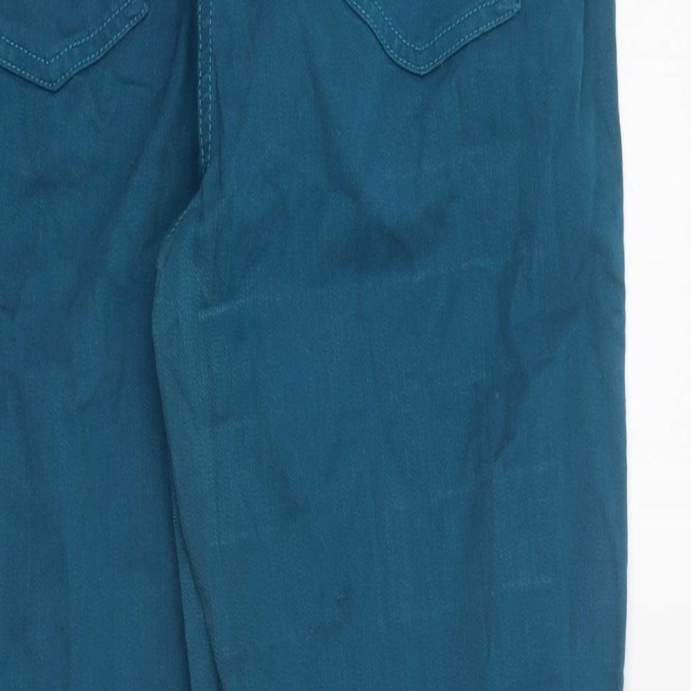 Preworn Womens Blue 100% Cotton Jegging Jeans Size 12 L29 in Regular