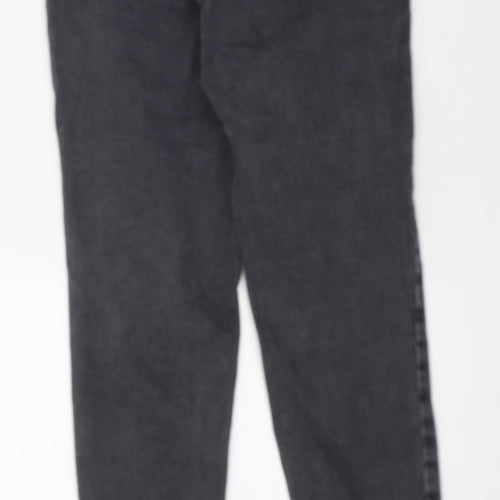 Topshop Mens Black Cotton Skinny Jeans Size 26 in L32 in Regular Zip