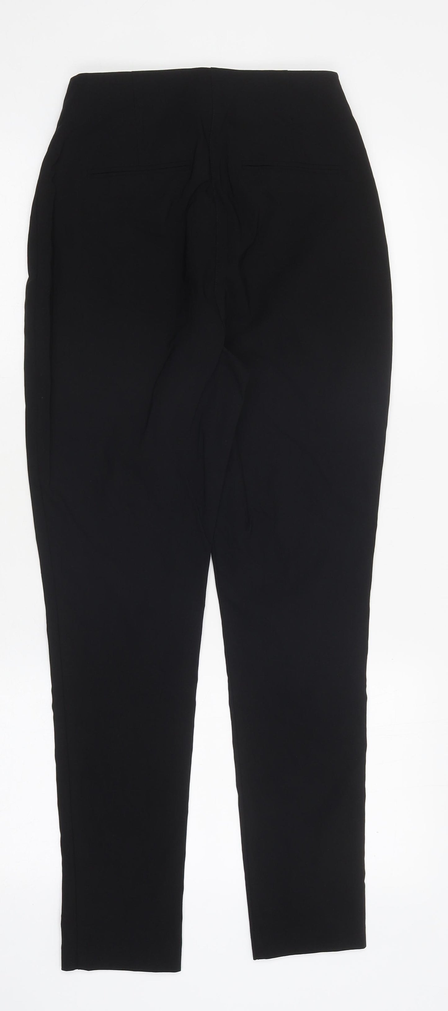 ASOS Womens Black Polyester Trousers Size 8 L29 in Regular Zip