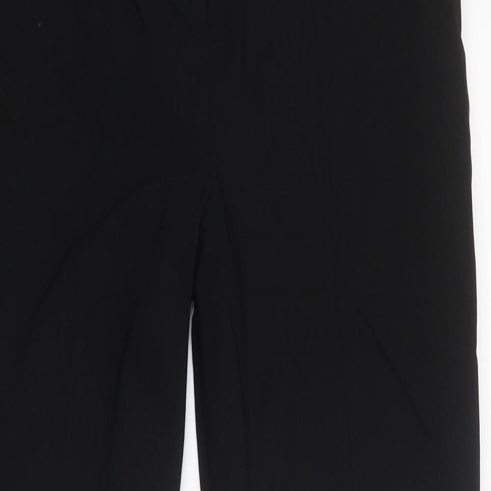 ASOS Womens Black Polyester Trousers Size 8 L29 in Regular Zip