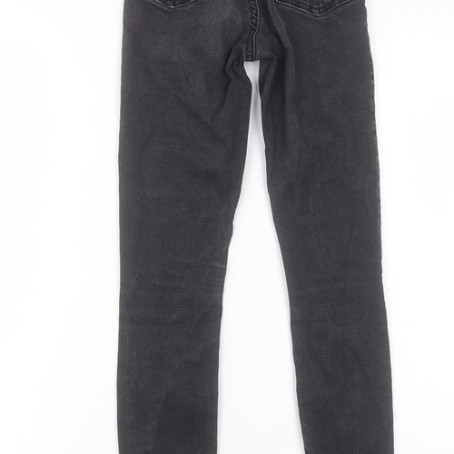 Denim & Co. Womens Black Cotton Skinny Jeans Size 4 L29 in Regular Button