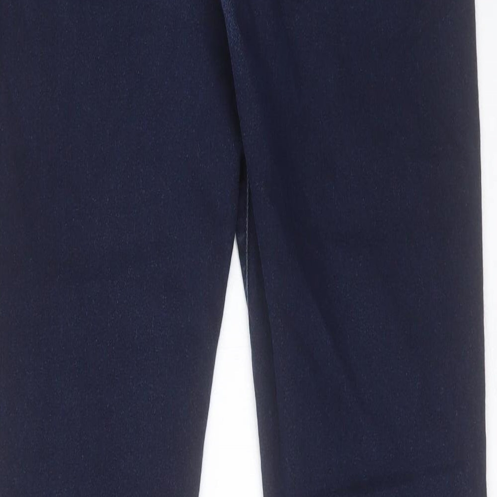 Marks and Spencer Womens Blue Cotton Skinny Jeans Size 12 L32 in Regular Button