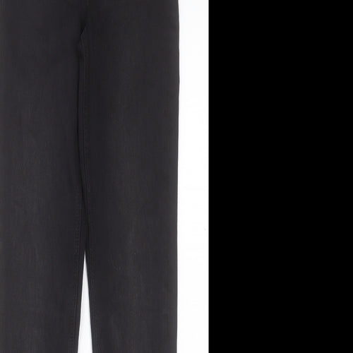 Marks and Spencer Womens Black Cotton Skinny Jeans Size 6 L30 in Regular Button