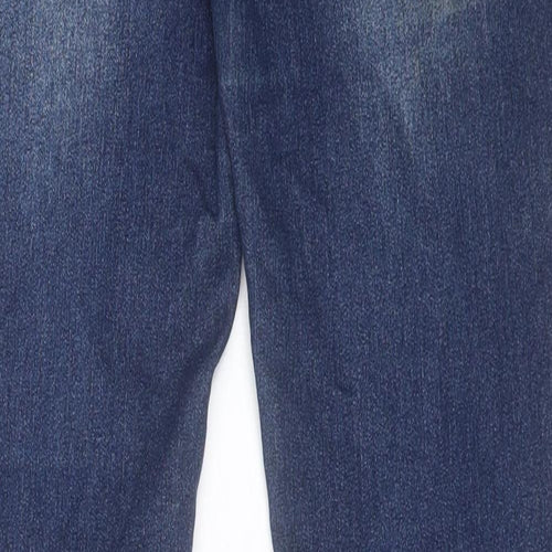 Denim & Co. Womens Blue Cotton Skinny Jeans Size 12 L34 in Regular Button