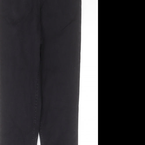 F&F Womens Black Cotton Jegging Trousers Size 12 L29 in Regular
