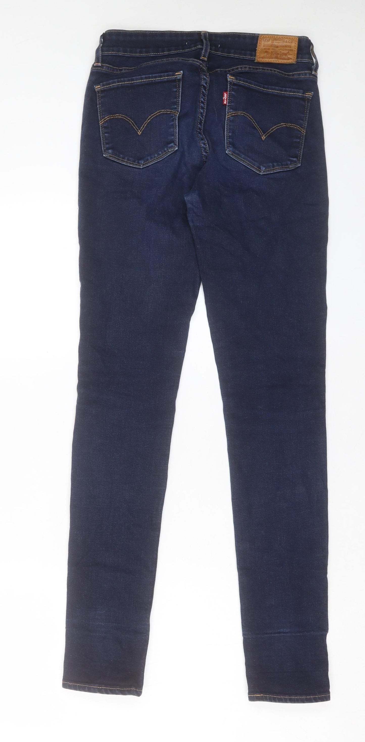 Signature by Levi Strauss & Co. Womens Blue Cotton Skinny Jeans Size 27 in L30 in Regular Button