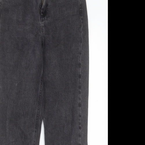 ASOS Womens Black Cotton Straight Jeans Size 26 in L32 in Regular Button