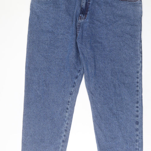 Aztec Jeans Mens Blue Cotton Straight Jeans Size 46 in L27 in Regular Button - Short Leg