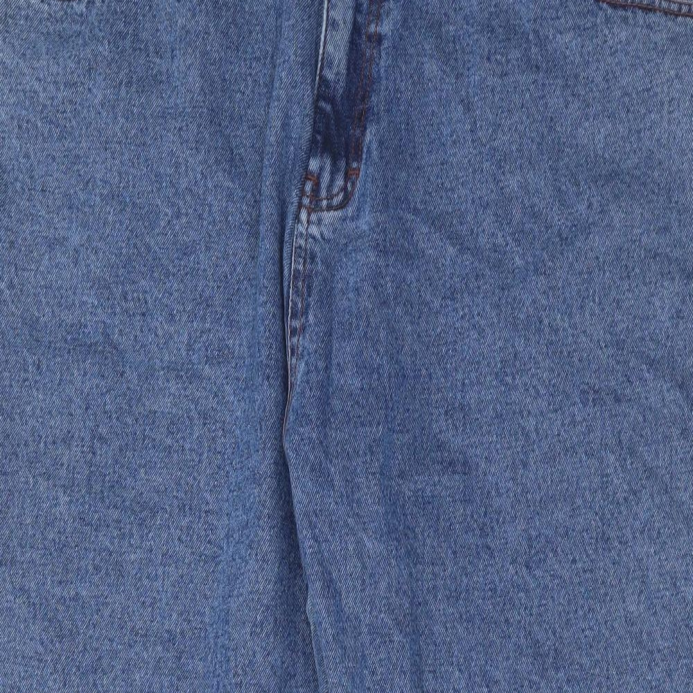 Aztec Jeans Mens Blue Cotton Straight Jeans Size 46 in L27 in Regular Button - Short Leg