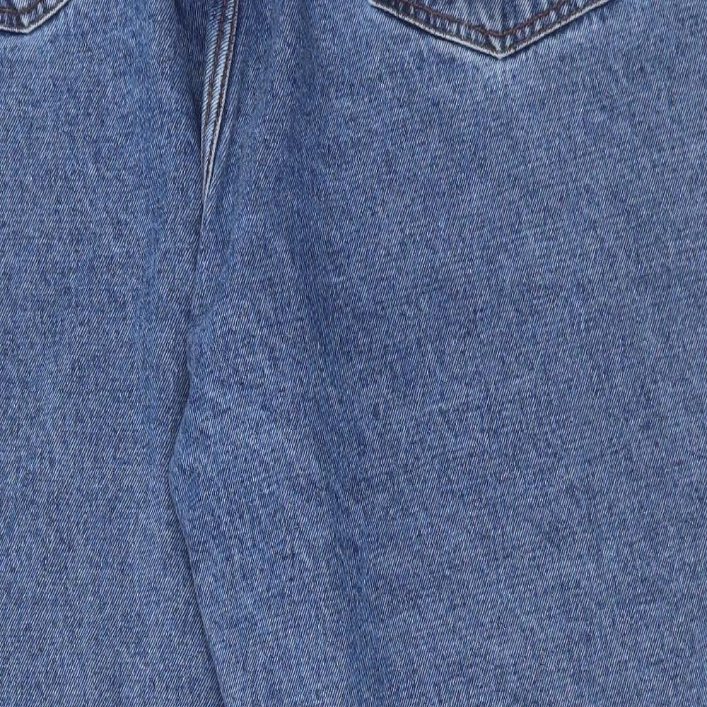 Aztec Jeans Mens Blue Cotton Straight Jeans Size 46 in L27 in Regular Button - Short Leg