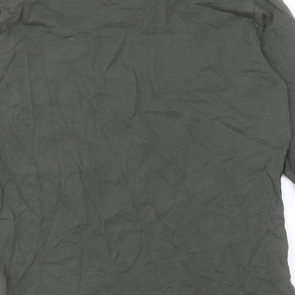 NEXT Boys Green Camouflage Cotton Basic T-Shirt Size 11 Years Crew Neck Pullover