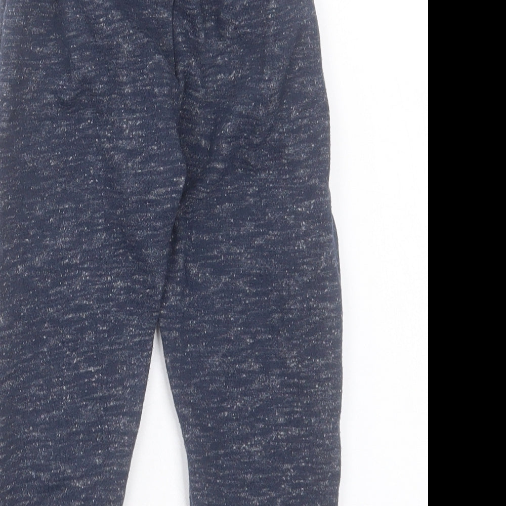 Primark Boys Blue Cotton Jogger Trousers Size 2 Years Regular Snap