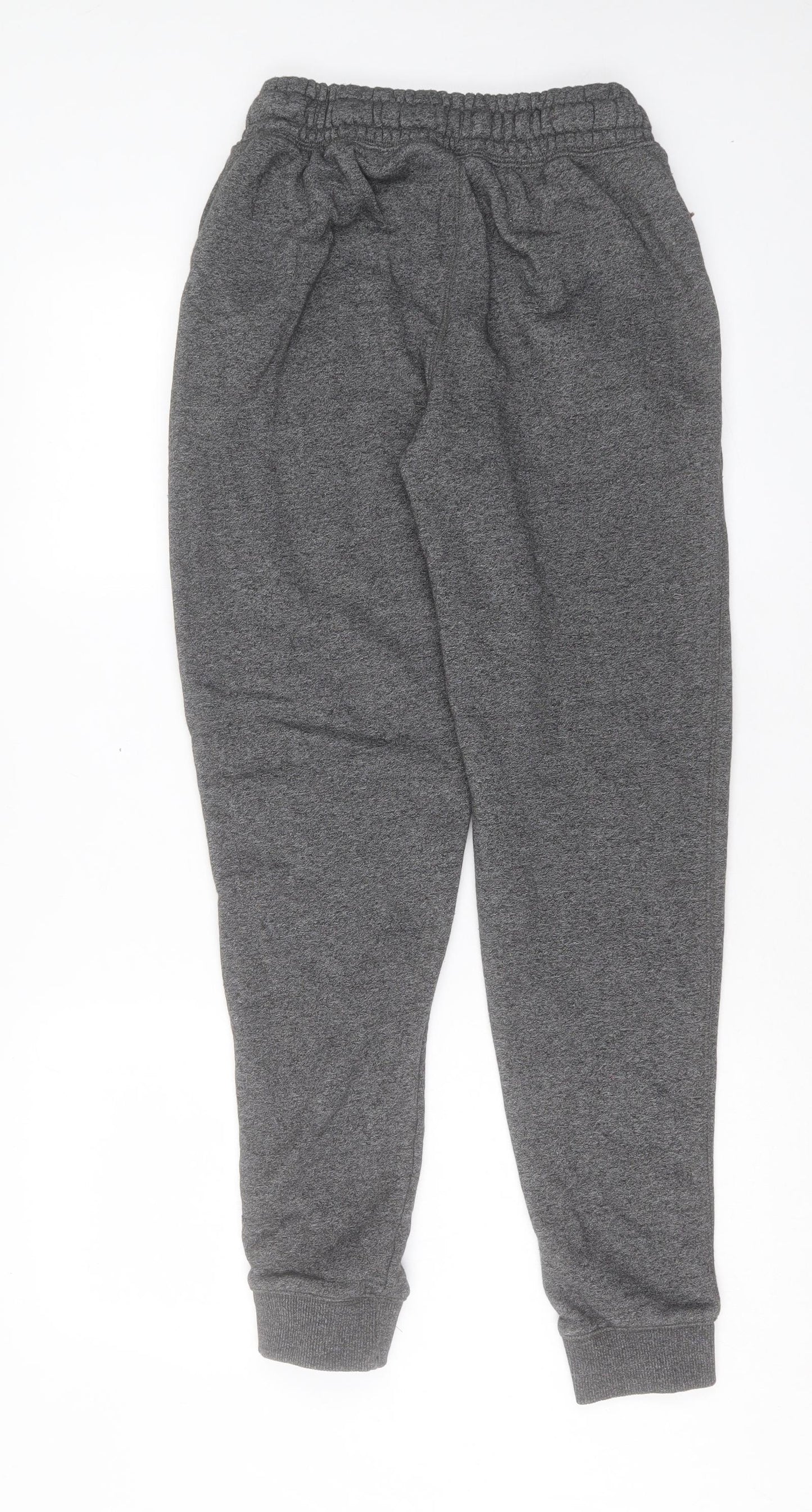 SoulCal&Co Womens Grey Cotton Jogger Trousers Size 12 L30 in Regular Drawstring