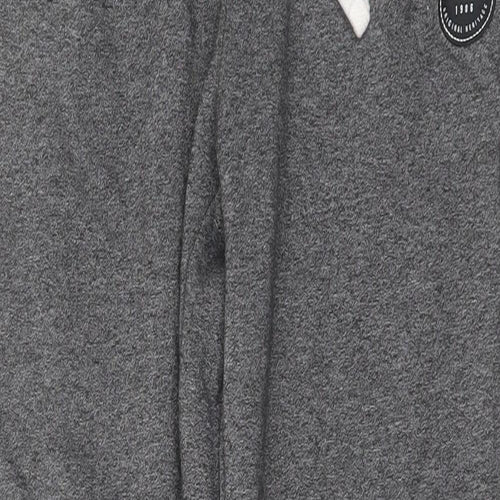 SoulCal&Co Womens Grey Cotton Jogger Trousers Size 12 L30 in Regular Drawstring