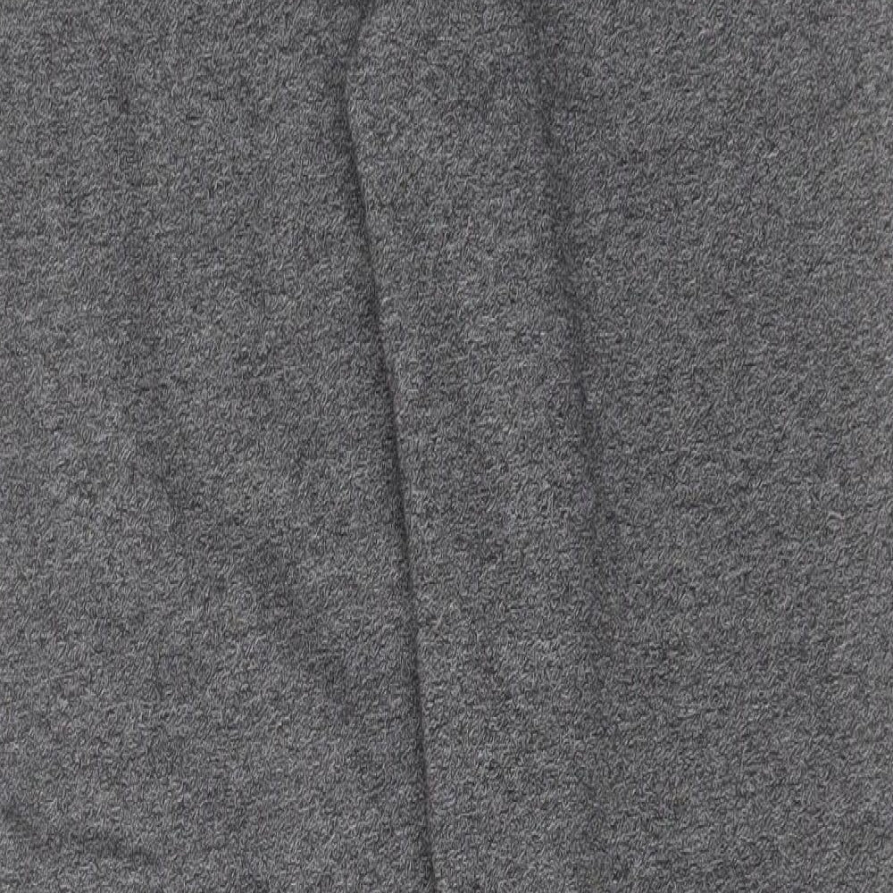 SoulCal&Co Womens Grey Cotton Jogger Trousers Size 12 L30 in Regular Drawstring