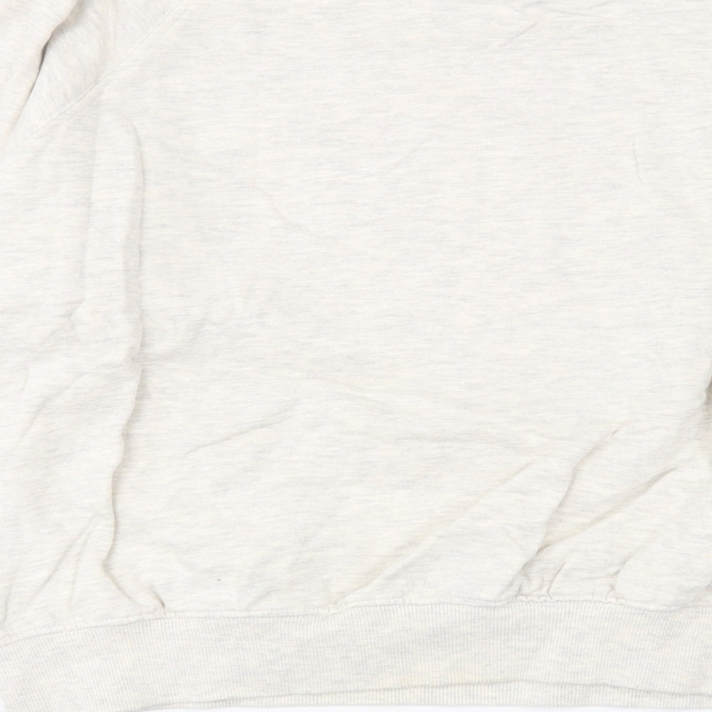 H&M Womens Ivory Cotton Pullover Sweatshirt Size M Pullover - Oui, Mon Cheri